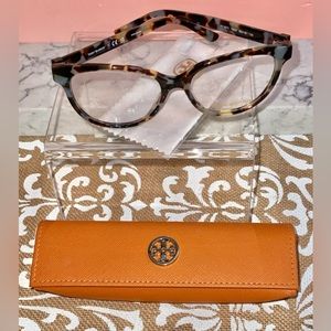 Tory Burch TY2071 1623 Porchini Tort Eyeglasses + Case & Cloth NEW Retail $229